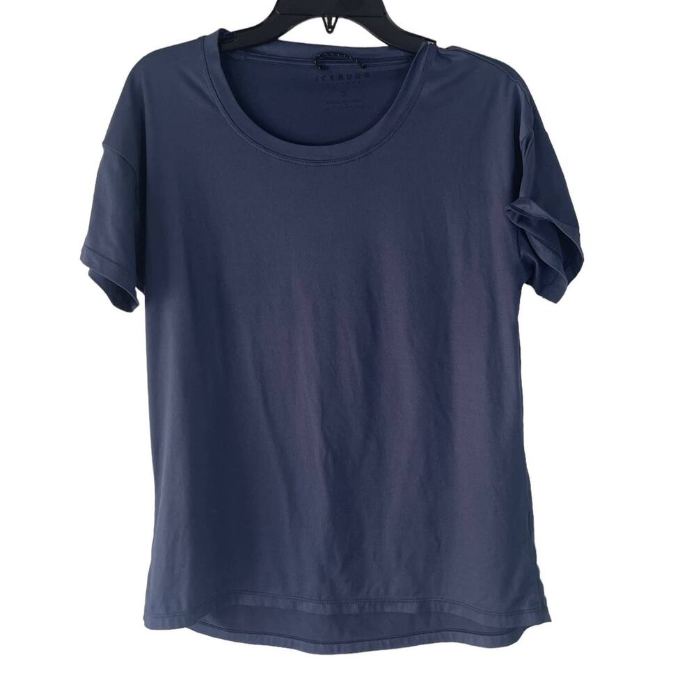 Iceburg Men's Size Small‎ Blue Outdoor Hiking Short Sleeve Shirt
